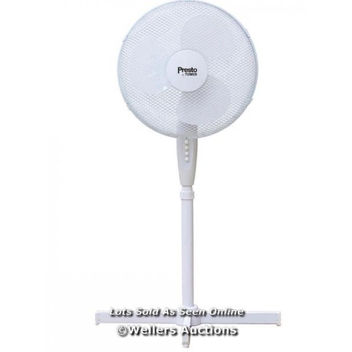 8129 - TOWER 16 INCH OSCILLATING WHITE STAND FAN RRP �29.99  / G62