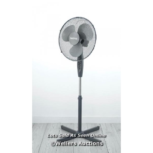 8138 - BELDRAY 16 INCH GREY OSCILLATING STAND FAN RRP �19.99  / G72