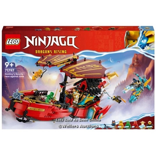 8139 - LEGO NINJAGO 71797 DESTINY�S BOUNTY RACE AGAINST TIME BUILDING PLAYSET RRP �89.99 / NO BOX / NOT FUL... 