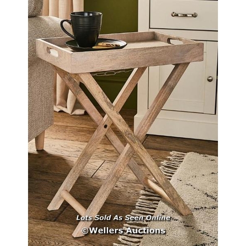 8168 - JULIPA DEVON TRAY SIDE TABLE RRP �89.99 / H.58 X W.45 X D.30 CM / G47