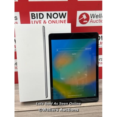 8522 - APPLE IPAD 9TH GEN / 10.2 INCH / WIFI / 64GB / SPACE GREY / MK2K3B/A / POWERS UP / ICLOUD UNLOCKED /... 