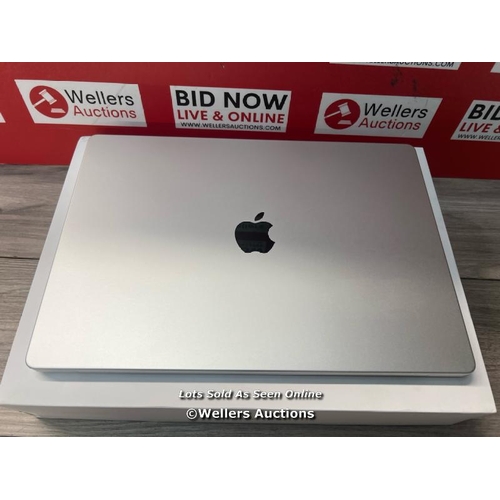 8527 - APPLE MACBOOK PRO, APPLE M2 PRO CHIP 12-CORE CPU, 19-CORE GPU, 16GB RAM, 512GB SSD, 16 INCH IN SILVE... 