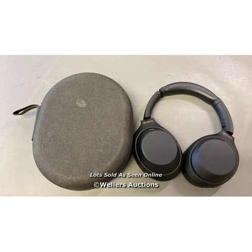 9522 - SONY WH-1000XM4 BLACK HEADPHONES IN CASE