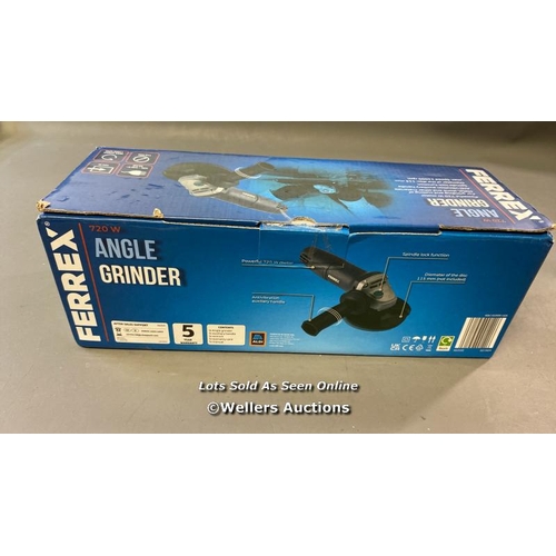 9553 - FERREX 720W ANGLE GRINDER