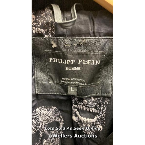 9686 - PHILIPP PLEIN HOMME JACKET BLACK SIZE L