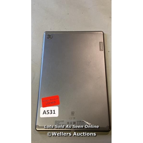 9778 - LENOVO TABLET M10 FHD PLUS 2 GEN MODEL TB-X606X IMEI 869724053375411