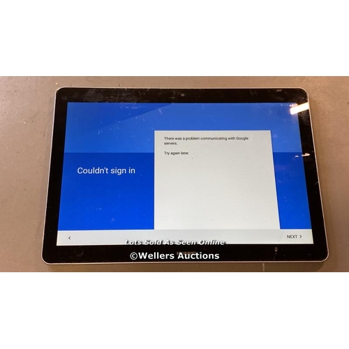 9786 - HUAWEI TABLET MEDIA T3 10 MODEL AGS-W09 GOOGLE ACCOUNT LOCKED