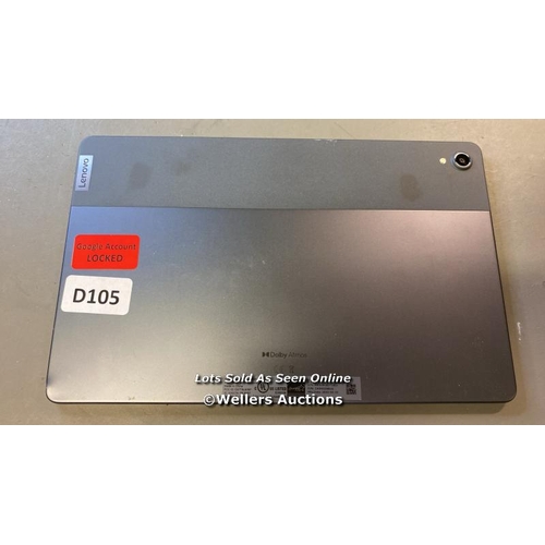 9795 - LENOVO TABLET M10 PLUS MODEL TB-J616F GOOGLE ACCOUNT LOCKED