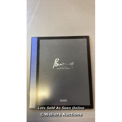 9808 - ONYX BOOX NOTE AIR 10.3 E-BOOK MODEL 08922118B0390 GOOGLE ACCOUNT UNLOCKED