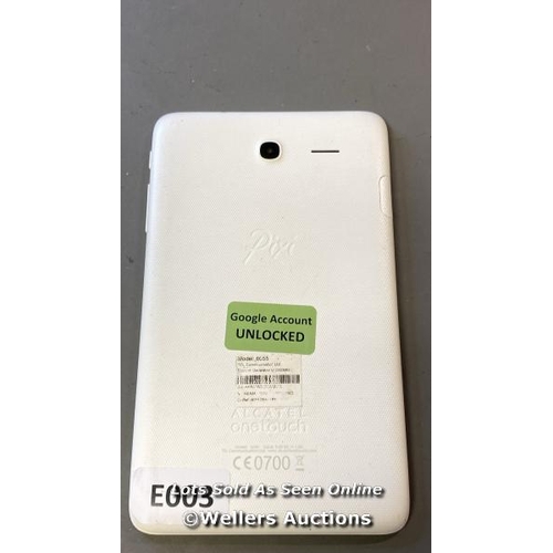 9815 - DIXI TABLET MODEL 8055 GOOGLE ACCOUNT UNLOCKED