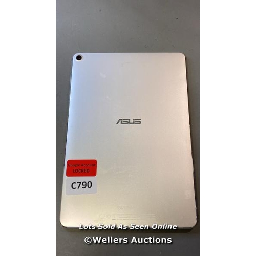 9828 - ASUS TABLET MODEL P027 GOOGLE ACCOUNT LOCKED