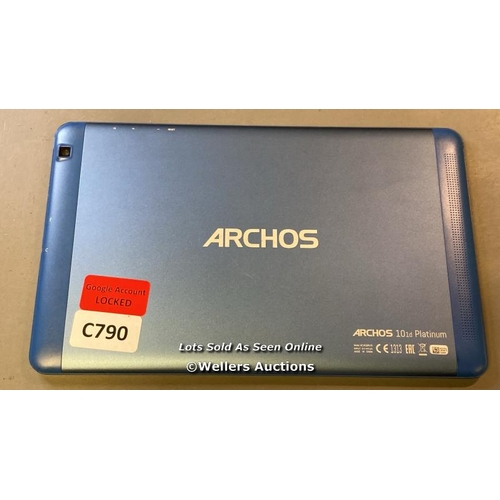 9833 - ARCHOS TABLET MODEL AC101DPLV3 GOOGLE ACCOUNT LOCKED