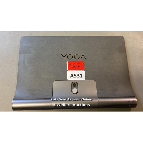 9846 - LENOVO YOGA TABLET GOOGLE ACCOUNT LOCKED