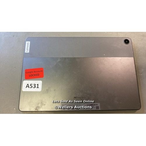 9863 - LENOVO TABLET MODEL TB328FU GOOGLE ACCOUNT LOCKED