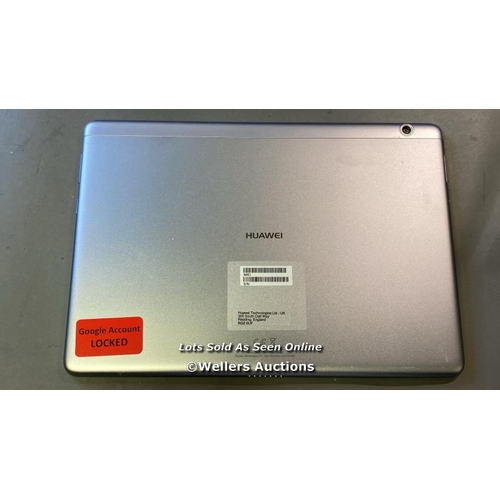 9876 - HUAWEI TABLET MODEL AGS-L09 GOOGLE ACCOUNT LOCKED