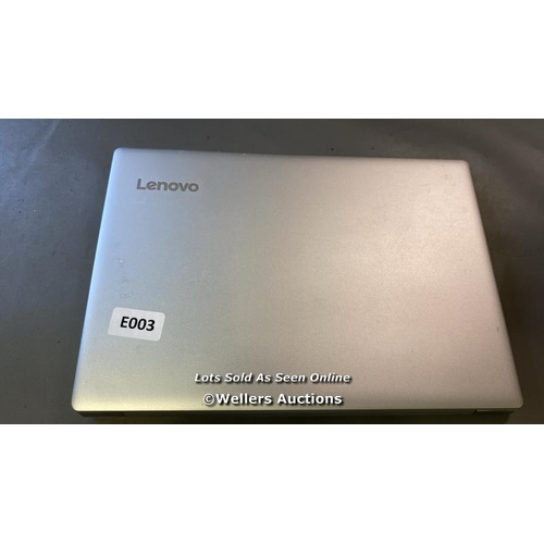 9891 - LENOVO MODEL 80XC 500 GB HD CORE I7 75000U @2.7 GHZ 8 GB RAM WIN 10