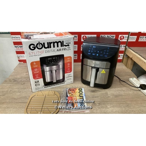 4054 - GOURMIA 6.7L DIGITIAL AIR FRYER / POWERS UP / SIGNS OF USE / W1