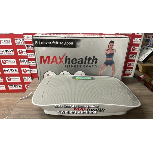 4065 - MAXHEALTH MAX-RS-CST  FITNESS BOARD   / MINIMAL SIGNS OF USE / POWERS UP / E63