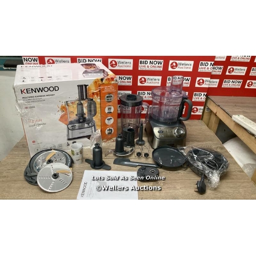 4102 - KENWOOD MULTIPRO COMPACT FOOD PROCESSOR, FDM71.450 / POWERS UP / SIGNS OF USE / NOT FULLY FUNCTIONAL... 