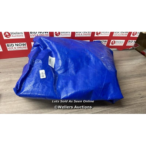 4112 - HEAVY DUTY POLY TARP / APPEARS NEW / E58