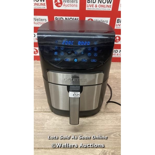 4121 - GOURMIA 6.7L DIGITIAL AIR FRYER / POWERS UP / SIGNS OF USE / E59