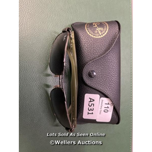 110 - RAY BAN SUNGLASSES W/CASE