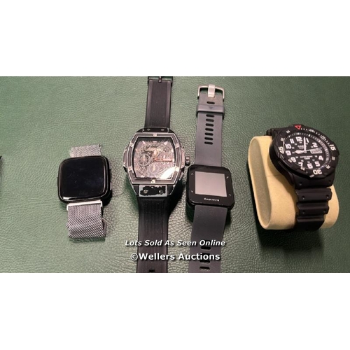 48 - 2X FITBIT 2X WATCHES (ED HARDY, CASIO)