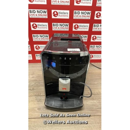 6021 - MELITTA BARISTA T SMART BEAN TO CUP COFFEE MAKER / POWERS UP / SIGNS OF USE / A37