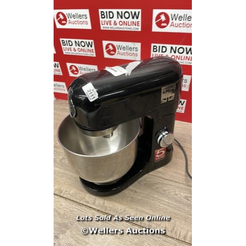 6027 - KENWOOD KMIX 5L 1000W STAND MIXER - KMX750AB WITH 6 SPEED & FOLD OPTIONS / CRACKED(SEE IMAGES) / POW... 