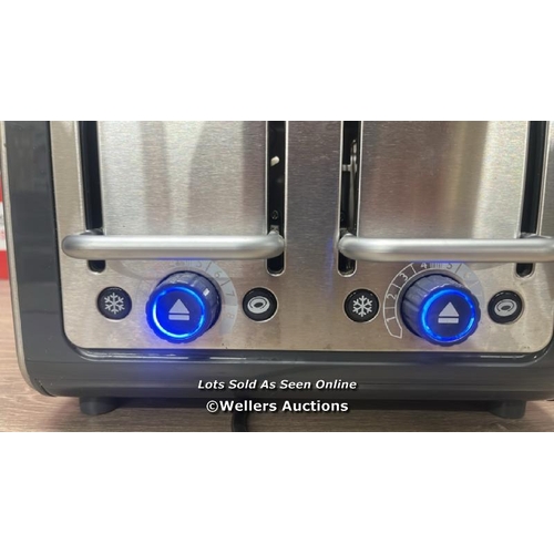 6076 - DUALIT LITE KETTLE & 4 SLOT TOASTER SET / KETTLE NO POWER / TOASTER POWERS UP / BOTH SHOWING SIGNS O... 