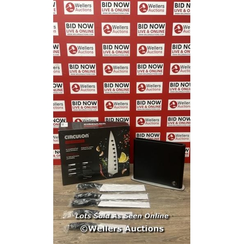 6077 - CIRCULON KNIFE BLOCK 6PC  / APPEARS NEW AND COMPLETE / A32