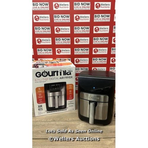 6082 - GOURMIA 6.7L DIGITIAL AIR FRYER / POWERS UP / SIGNS OF USE / W1