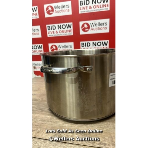 6086 - GREENPAN STOCK POT 8L / MINIMAL SIGNS OF USE / A33