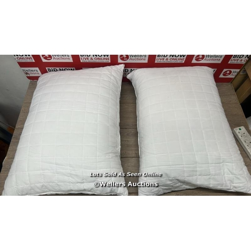 6101 - HOTEL GRAND SHREDDED MEMORY FOAM ROLLED PILLOWS / MINIMAL SIGNS OF USE / A33