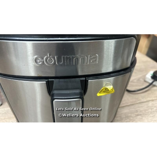 6111 - GOURMIA 6.7L DIGITIAL AIR FRYER / POWERS UP / SIGNS OF USE / DRAWER DOESN�T SHUT FULLY / W1