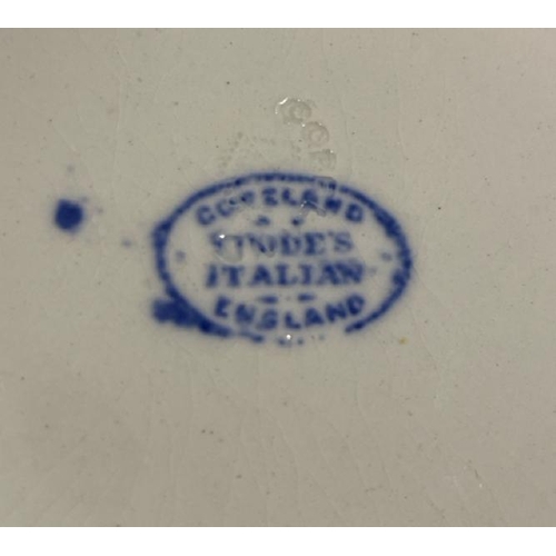 114 - Copeland Spode Italian England blue and white jug, 23cm (h)  / All lots are located at The Barn, Ham... 