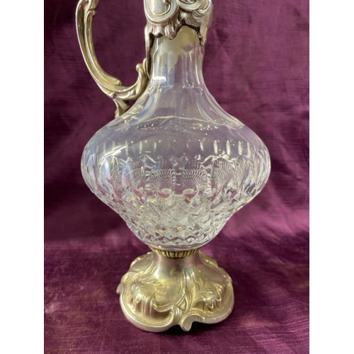 17 - Art Nouveau Topazio Casquinha crystal carafe, 31cm (h)  / All lots are located at The Barn, Hampstea... 