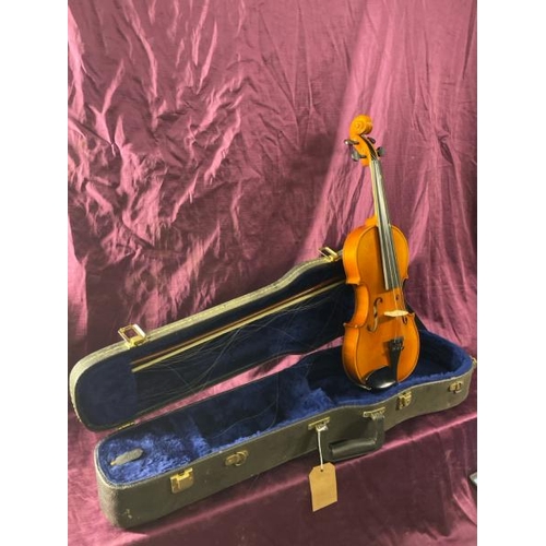 33 - Antoni AV44 violin, 60cm (l) with bow and case  / All lots are located at The Barn, Hampstead Farm, ... 