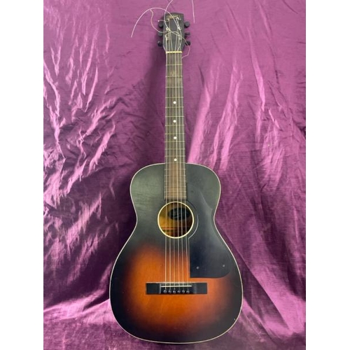 35 - The Michingan acoutic guitar with case, 90cm (l)  / All lots are located at The Barn, Hampstead Farm... 