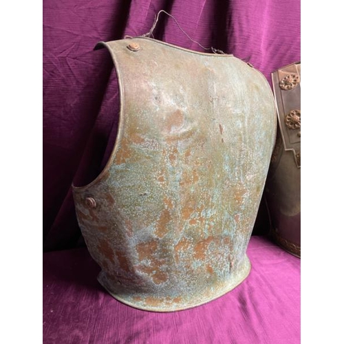 393 - Two 20th century theatrical breast plates  / All lots are located at The Barn, Hampstead Farm, Nr He... 