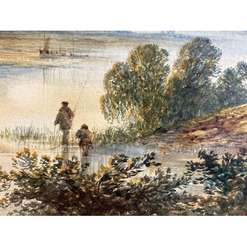 399 - Framed oil on board depicting a lakehouse scene, signed by edwin sharp, 47cm (h) x 67cm (w)  / All l... 