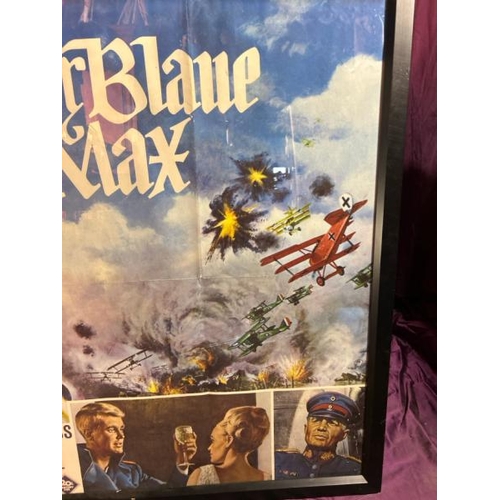 403 - Original Der Blaue Max film poster, featuring George Peppard, James Mason and Ursula Andress, profes... 