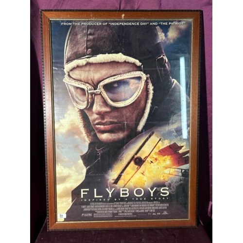 405 - A framed and glazed original Flyboys film poster, featuring James Franco, 106cm (h) x 75cm (w)  / Al... 