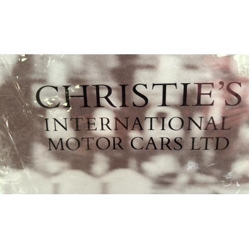 412 - A 1997 'Exceptional Motor Cars at Christie's' advertising poster, 50cm (h) x 70cm (w)  / All lots ar... 