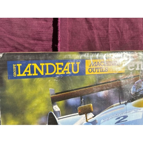 414 - An original 2002 'Landeau Machine Outils en Pole Position' poster, 60cm (h) x 40cm (w)  / All lots a... 