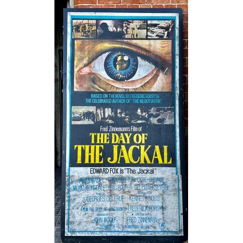 427 - An original 'The Day of the Jackall' film poster on board, featuring Edward Fox  / All lots are loca... 