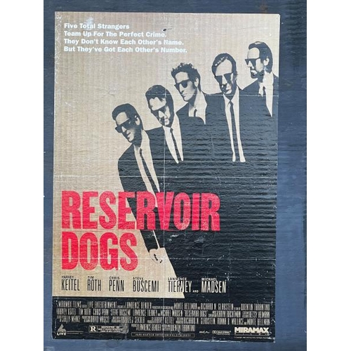 428 - An original 'Reservoir Dogs' film poster on board, featuring Harvey Keitel, Tim Roth, Chriss Penn, S... 