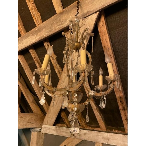 470 - Early 20th century Italian chandelier, for restoration, 86cm (h) x 60cm (dia)  / All lots are locate... 