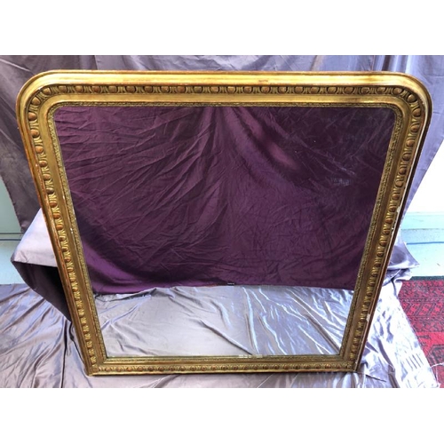 479 - Early 19th century large mirror with decorative gilt frame, 146cm (h) x 139cm (w)  / All lots are lo... 