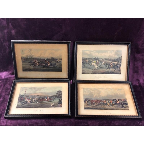 69 - Four racing prints by H. Allen, 27cm (w) x 20cm (h)  / All lots are located at The Barn, Hampstead F... 